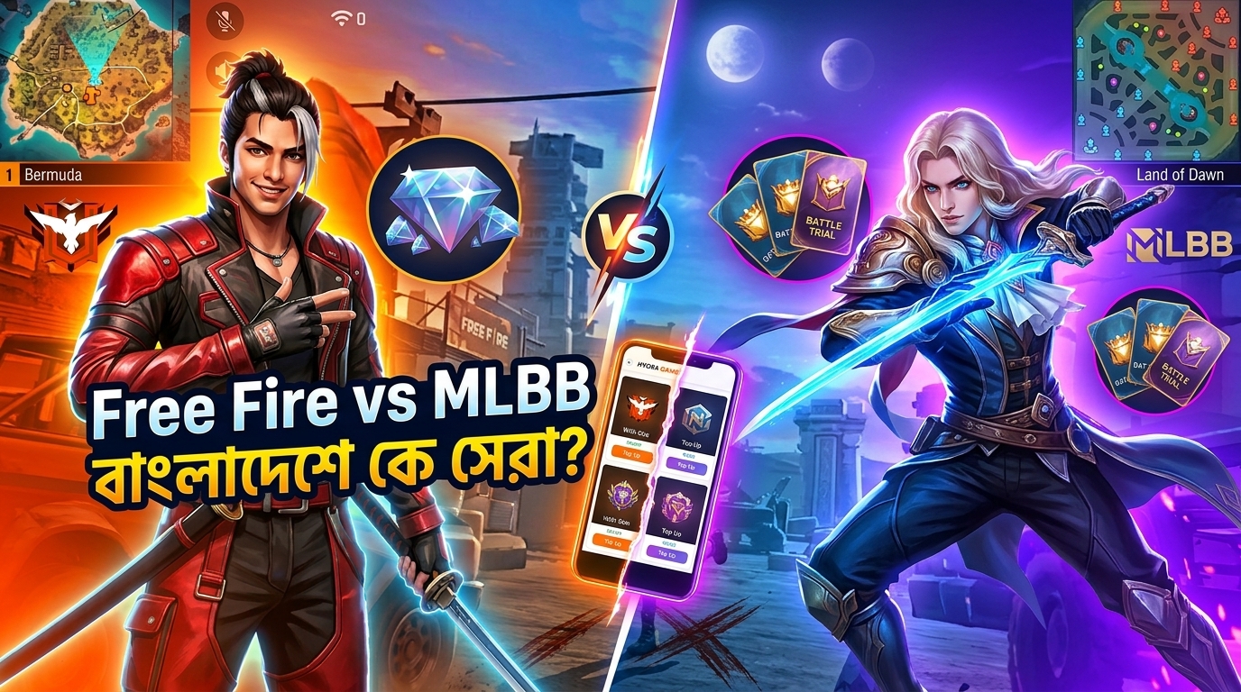 ফ্রি ফায়ার বনাম MLBB: বাংলাদেশের গেমিং সেক্টরে রাজত্ব কার?