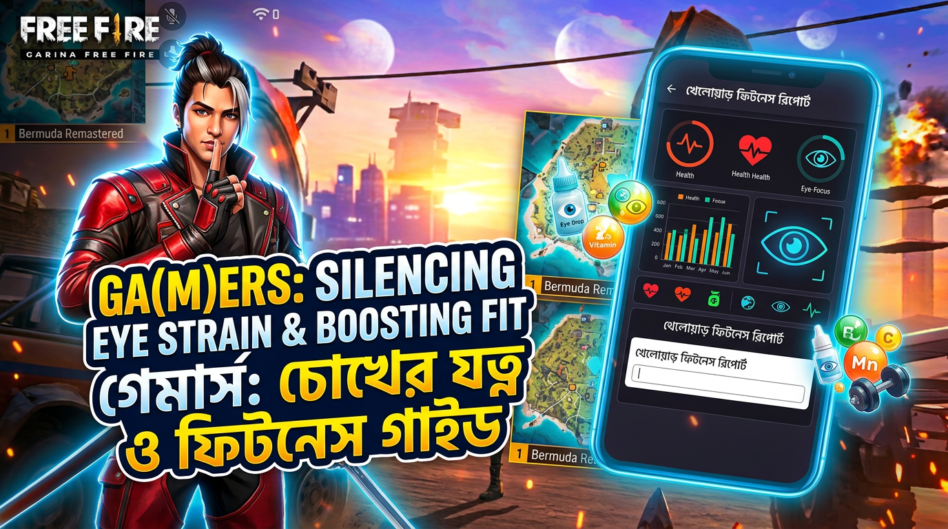 ফ্রি ফায়ার ও MLBB গেমারদের চোখের যত্ন ও ফিটনেস গাইড