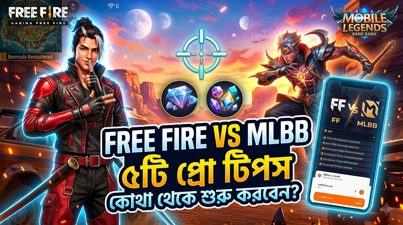 ফ্রি ফায়ার ও MLBB-তে মুখোমুখি লড়াই জেতার ৫টি প্রো টিপস