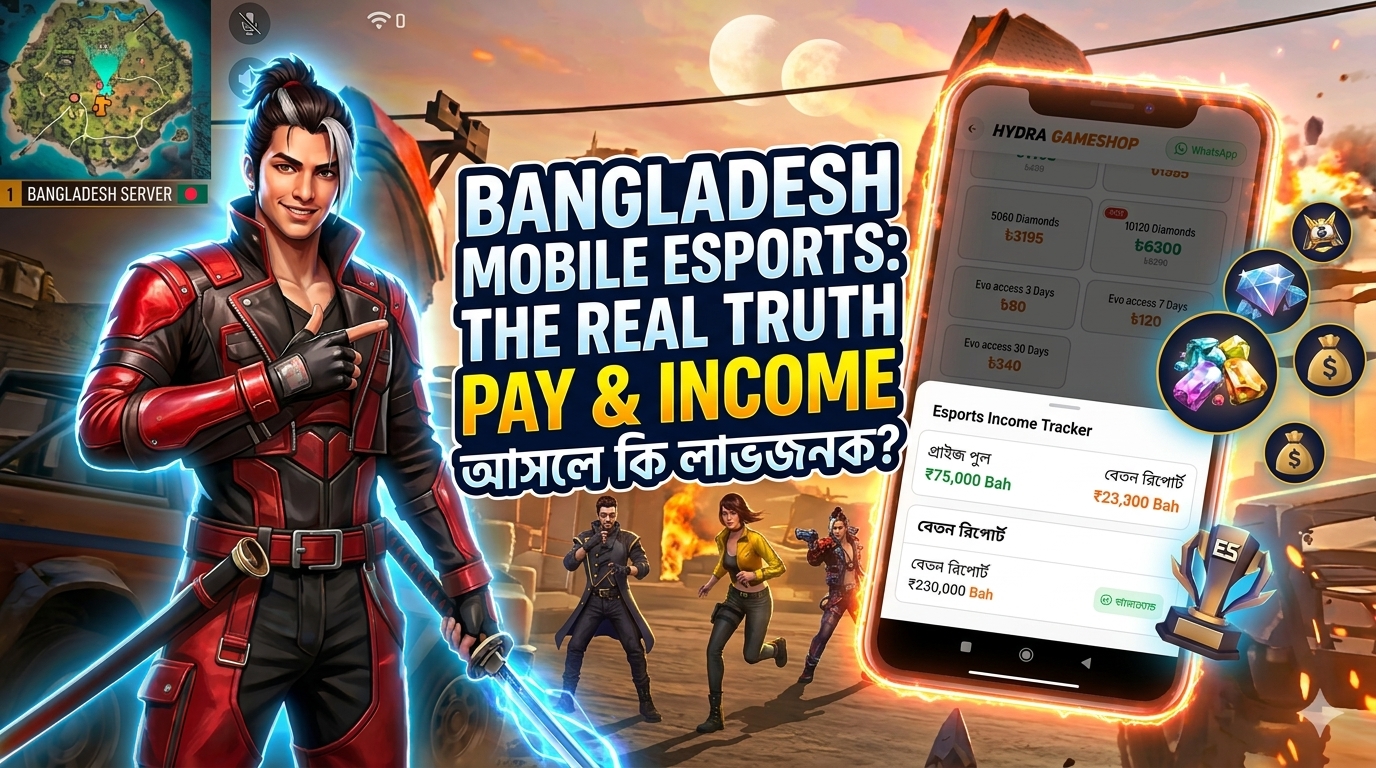 বাংলাদেশে মোবাইল ইস্পোর্টস ক্যারিয়ার: বেতন ও আয়ের আসল সত্য