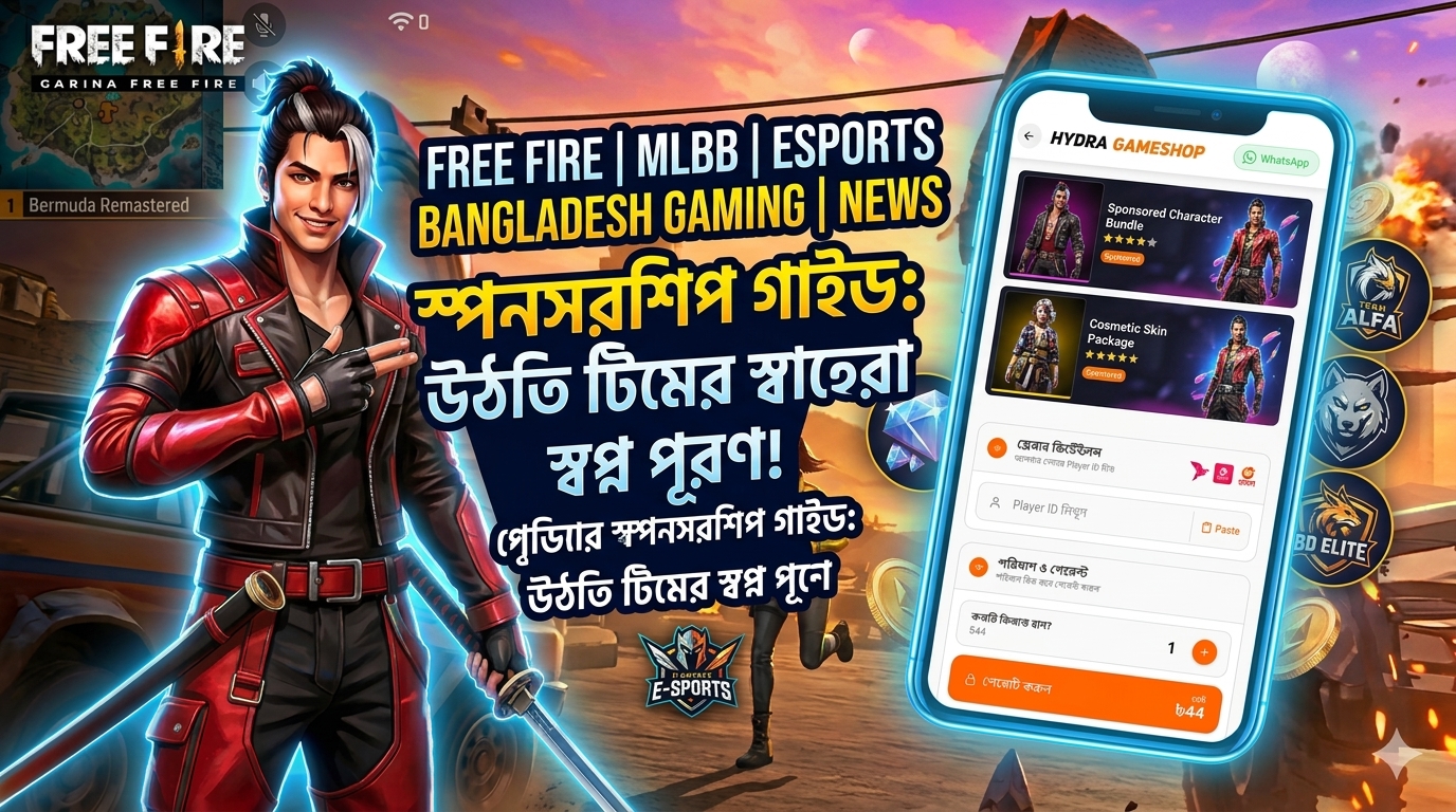 বাংলাদেশে স্পনসরশিপ পাওয়ার উপায়: উঠতি ইস্পোর্টস টিম ও প্লেয়ারদের গাইড