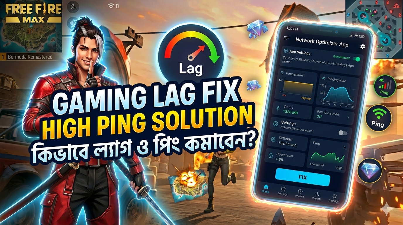 বাংলাদেশে অনলাইন গেমিংয়ে হাই পিং ও ল্যাগ কমানোর আলটিমেট গাইড